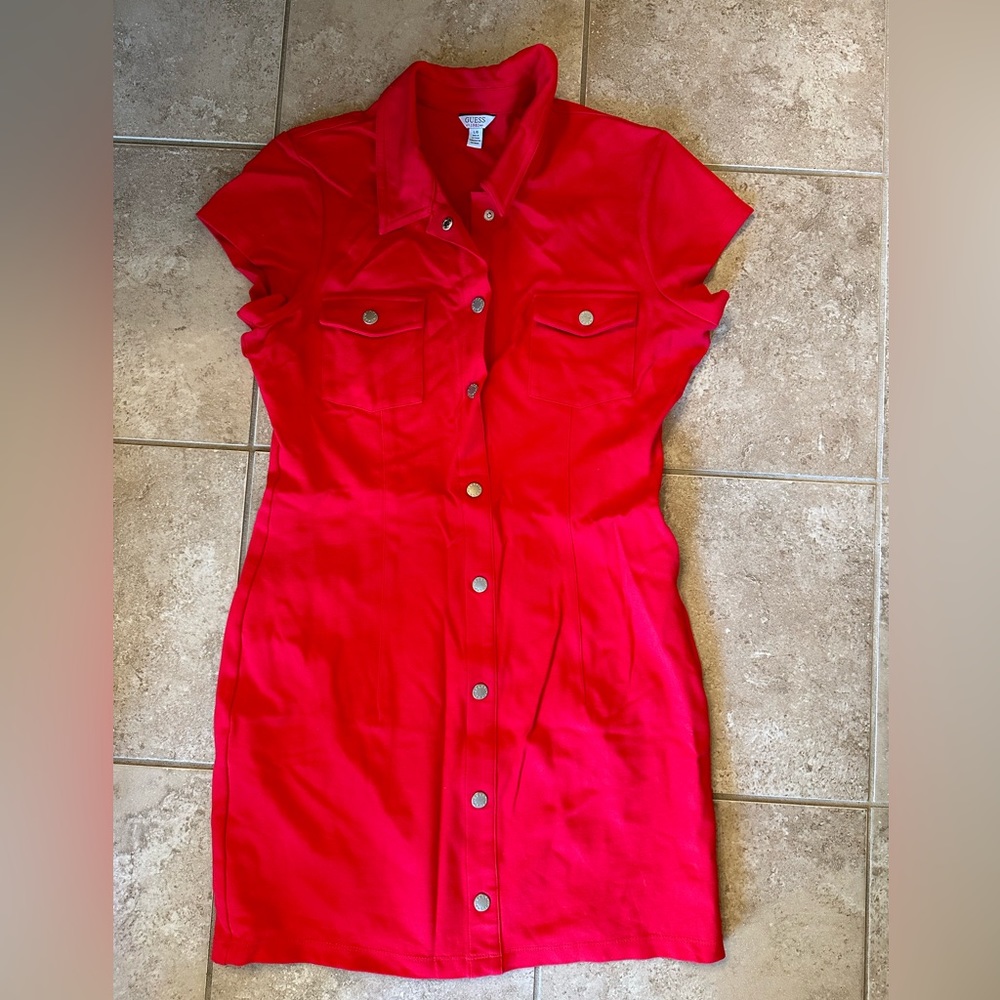 Guess Button Up Dress